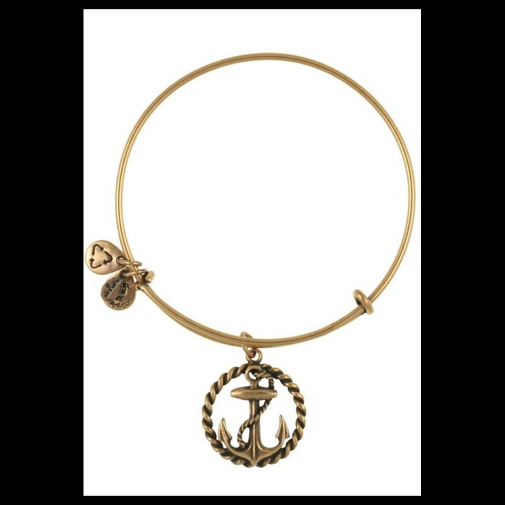 ALEX AND ANI "ANCHOR" EXPANDABLE BANGLE BRACELET